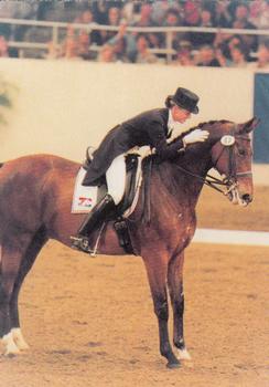 1995 Collect-A-Card Equestrian #34 Anky van Grunsven / Cameleon Bonfire Front
